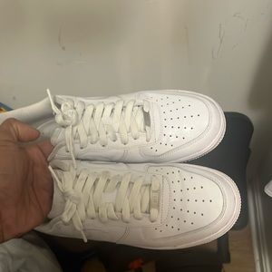 All white Air Force size 8 good condition just need a wipe off